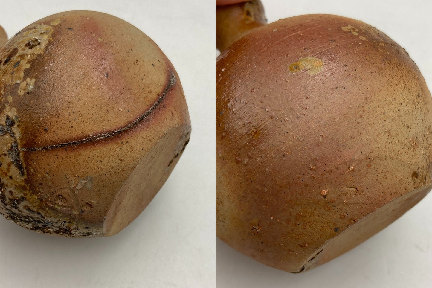 備前焼 岡山県重要無形文化財保持者 藤原建 備前小徳利 中古 D4