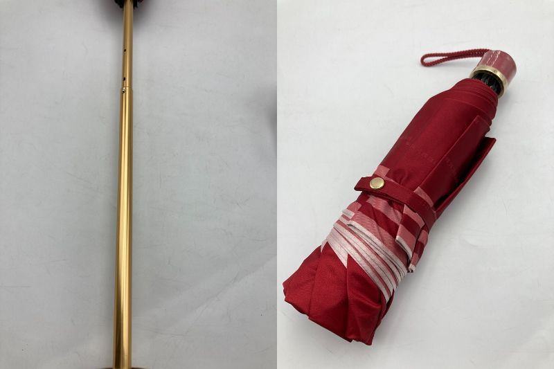 BURBERRY バーバリー 折りたたみ 雨傘 中古 D4