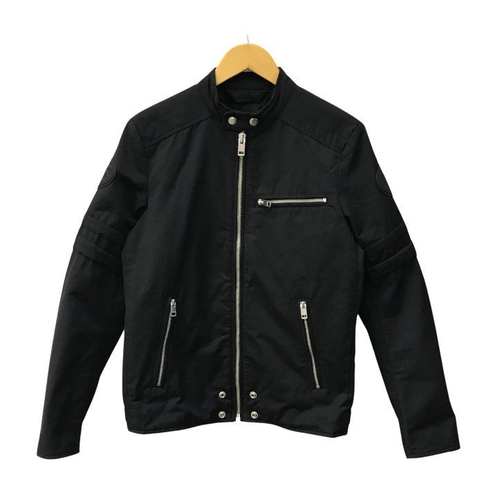 DIESEL ディーゼル ライダースジャケット メンズ 春秋 コットン ブルゾン フルジップ ブラック Sサイズ 00S9N0-J-GLORY-0LAXT 中古 T1