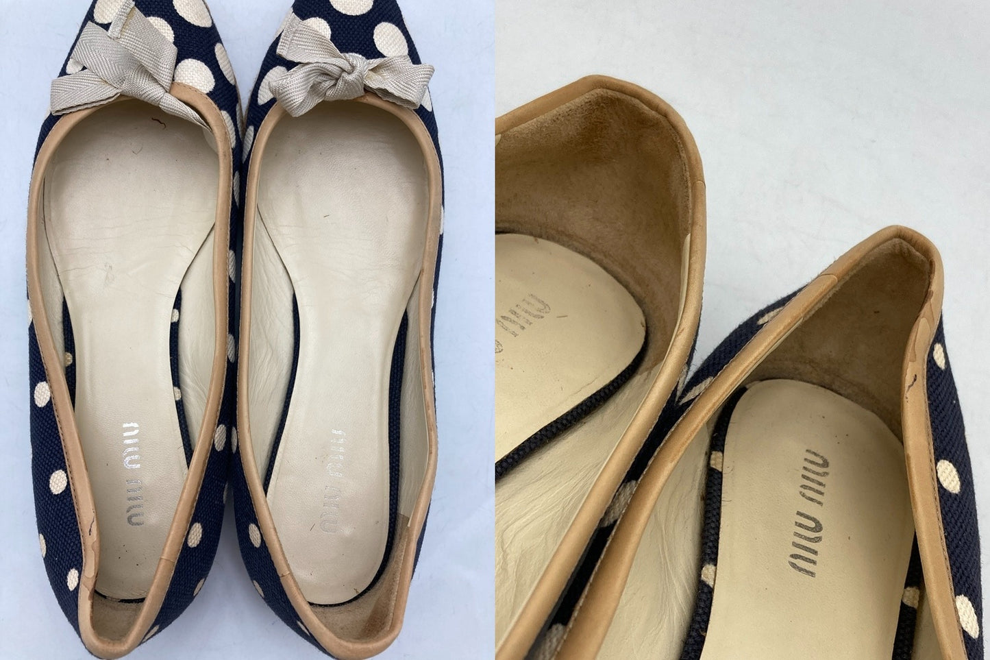 miu miu ミュウミュウ エスパドリーユ フラットシューズ サイズ37 1/2 中古 D4