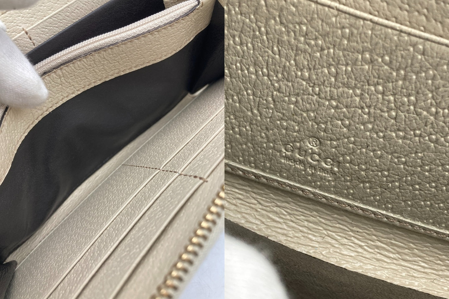GUCCI グッチ GGキャンバス ラウンドファスナー 長財布 112724 中古 D4