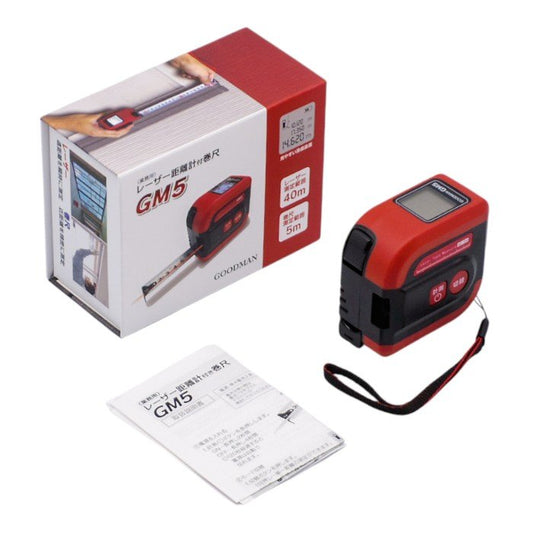 GOODMAN グッドマン 業務用 レーザー距離計付巻尺 GM5 中古 a1