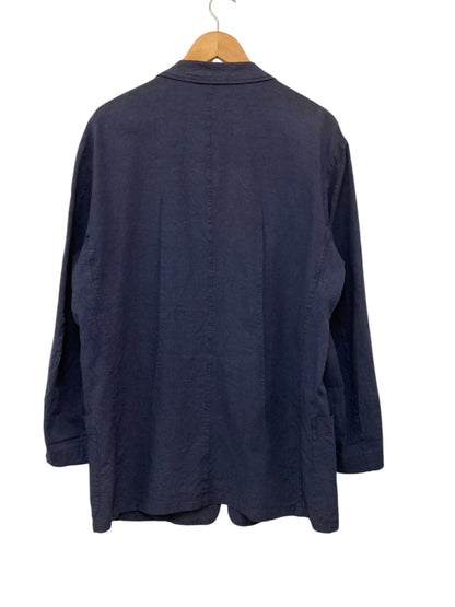 IISSEY MIYAKE MEN イッセイミヤケ メン リネン テーラードジャケット ME01-FD023 サイズ2 ネイビー 中古 D4