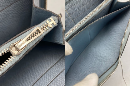 HERMES エルメス アザップ ロング クラシック ラウンドファスナー長財布 ヴォ―エプソン 中古 D4