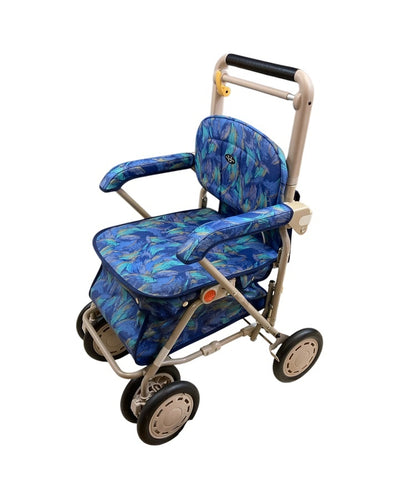 象印ベビー シルバーカー サンホリディ U248(ピーコックブルー) スタンダードDXモデル 中古 D4