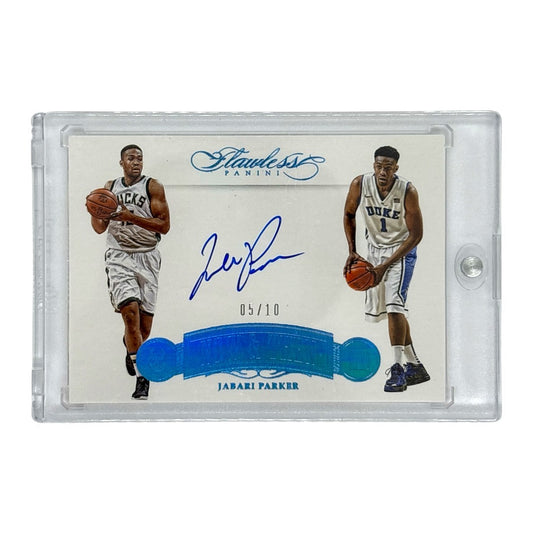 PANINI NBAカード FLAWLESS NOW & THEN JABARI PARKER BUCKS DUKE 05/10 #NT-JP 中古 IT1