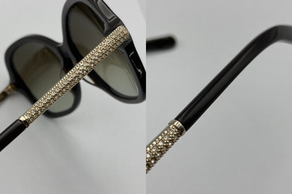 Chloe クロエ ラインストーン サングラス CE658SR 中古 D4