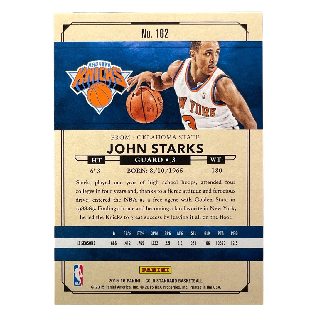 PANINI NBAカード GOLD STANDARD JOHN STARKS NEW YORK KNICKS /299 #162 中古 IT2