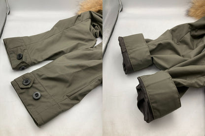 MEN’S MELROSE メンズメルローズ ライナー付 モッズコート カーキ サイズ3 メンズ 中古 D4