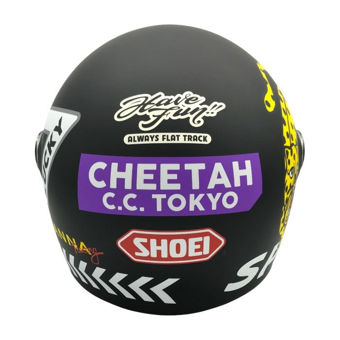 SHOEI Glamster CHEETAH CUSTOM CYCLES ヘルメット フルフェイス PSC バイク 限定モデル チーターカスタムサイクルズ ブラック Lサイズ 中古 T1