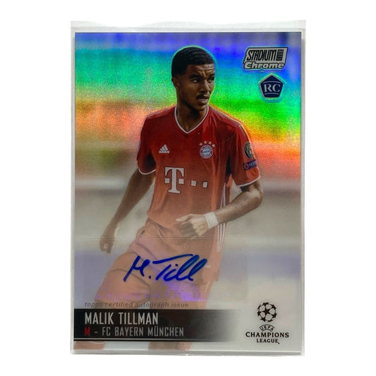 TOPPS サッカーカード STADIUM CLUB CHROME MALIK TILLMAN BAYERN #CA-MT 中古 IT2