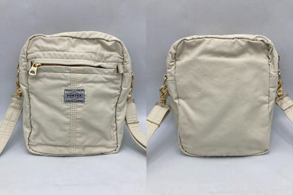 PORTER ポーター マイル ショルダーバッグ 754-15116 旧ロゴ オフホワイト 中古 D4