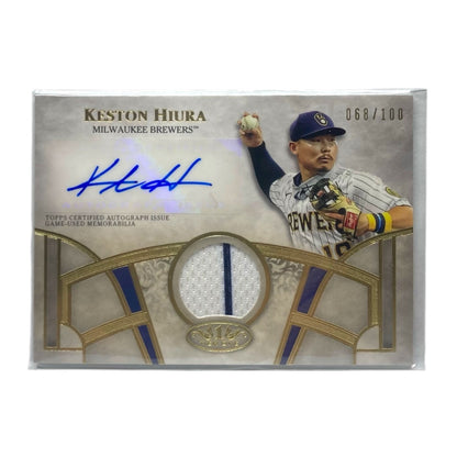TOPPS MLBカード TIER 1 KESTON HIURA MILWAUKEE BREWERS /100 #T1AR-KH 中古 IT2