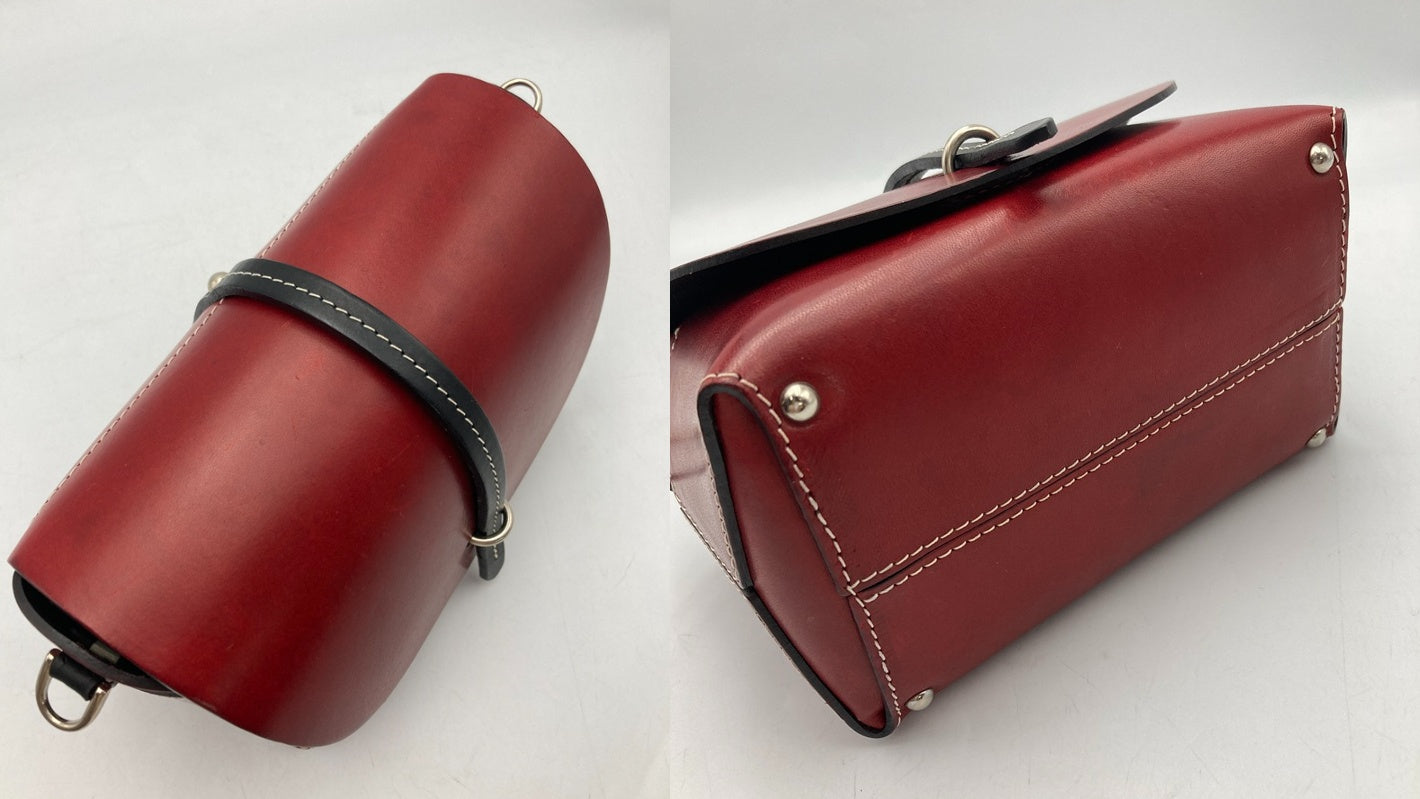 PIERRE BOISSET PARIS ピエール・ボワセ レザー ミニショルダーバッグ 中古 D4