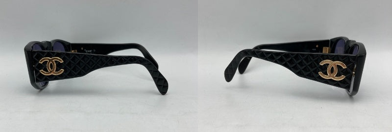 CHANEL シャネル サングラス レディース マトラッセ ココマーク ヴィンテージ フルリム  01450 94305 中古 D4