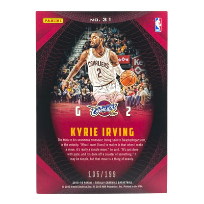 PANINI NBAカード TOTALLY CERTIFIED KYRIE IRVING CAVALIERS /199 #31 中古 IT2
