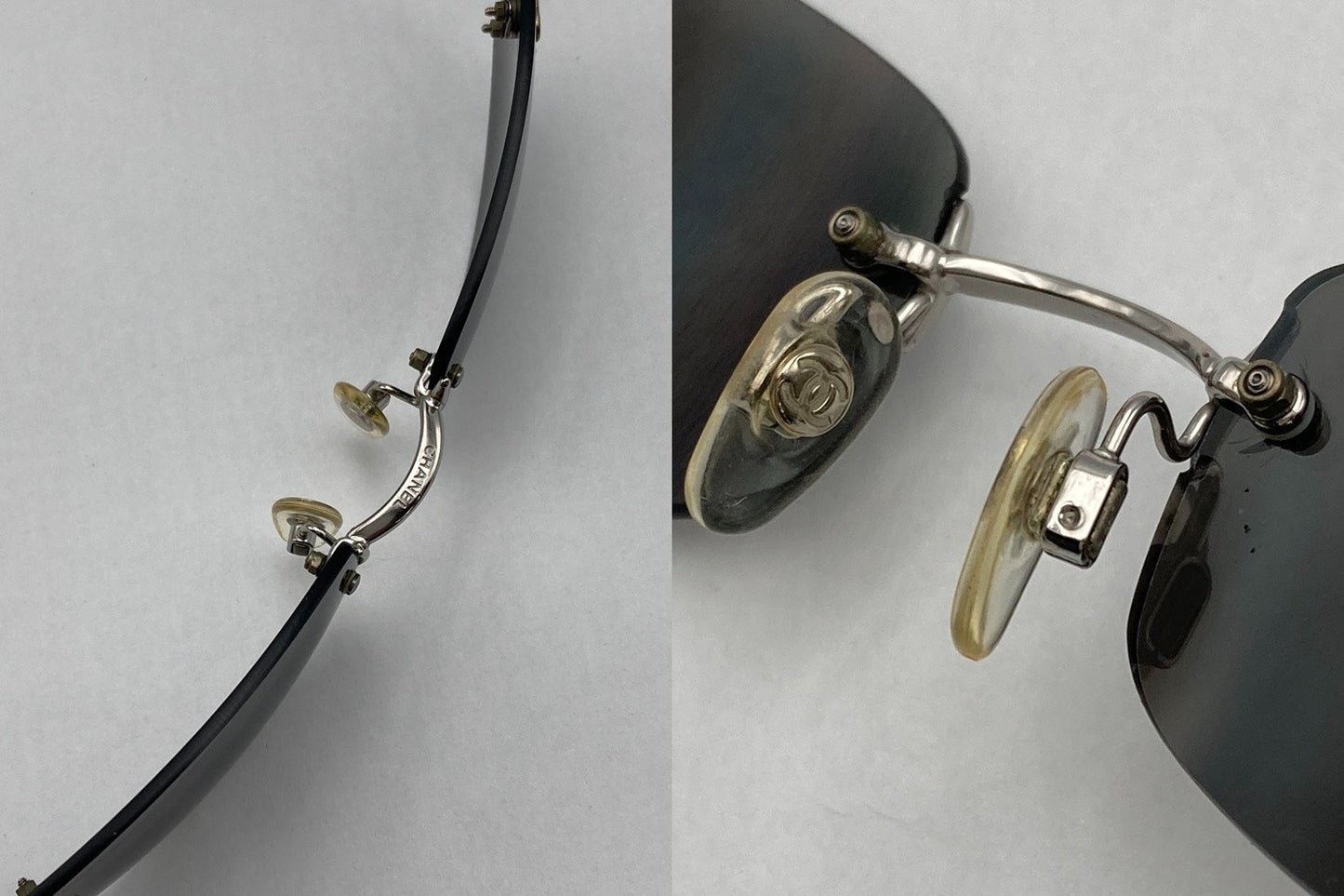 CHANEL シャネル ココマーク リムレス サングラス 4002 中古 D4