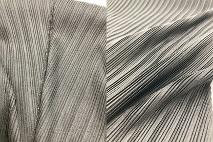 PLEATS PLEASE プリーツプリーズ イッセイミヤケ フレンチスリーブ カットソー サイズ3 ブラック 中古 D4