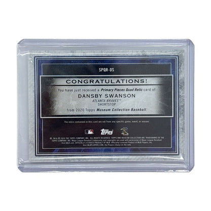 TOPPS MLBカード MUSEUM COLLECTION DANSBY SWANSON ATLANTA BRAVES 01/75 #SPQR-DS 中古 IT1