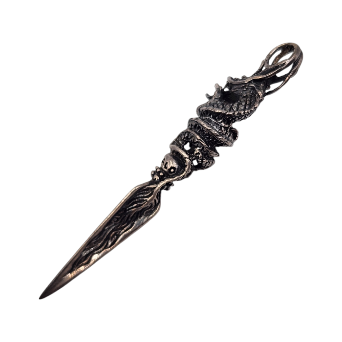 ZOCALO ソカロ ドラゴン ダガー ネックレス メンズ シルバー DARAGON DAGGER ペンダント 龍 ツイスト ロープチェーン シルバー 中古 T1