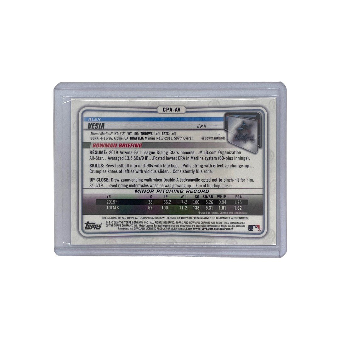 TOPPS MLBカード BOWMAN CHROME 1st ALEX VESIA 058/150 #CPA-AV 中古 IT1