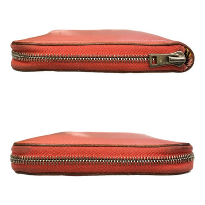 HERMES エルメス アザップロング シルクイン 長財布 レディース ラウンドジップ ファスナー スカーフ柄 ピンク/マルチカラー 中古 T1
