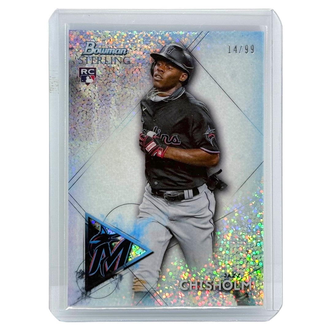 TOPPS MLBカード BOWMAN STERLING JAZZ CHISHOLM MIAMI MARLINS /99 #BSR-79 中古 IT1