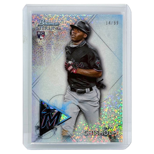 TOPPS MLBカード BOWMAN STERLING JAZZ CHISHOLM MIAMI MARLINS /99 #BSR-79 中古 IT1