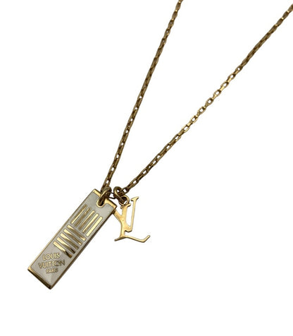 LOUIS VUITTON ルイヴィトン コリエダミエ ホワイト ネックレス M69472 中古 D4