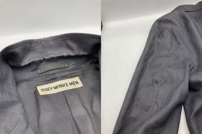 ISSEY MIYAKE MEN イッセイミヤケ メン リネン テーラードジャケット ME12FD574 サイズ3 中古 D4