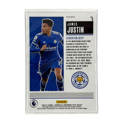 PANINI サッカーカード CHRONICLES CONTENDERS OPTIC PRIZM JAMES JUSTIN LEICESTER CITY 17/23 #5 中古 IT1