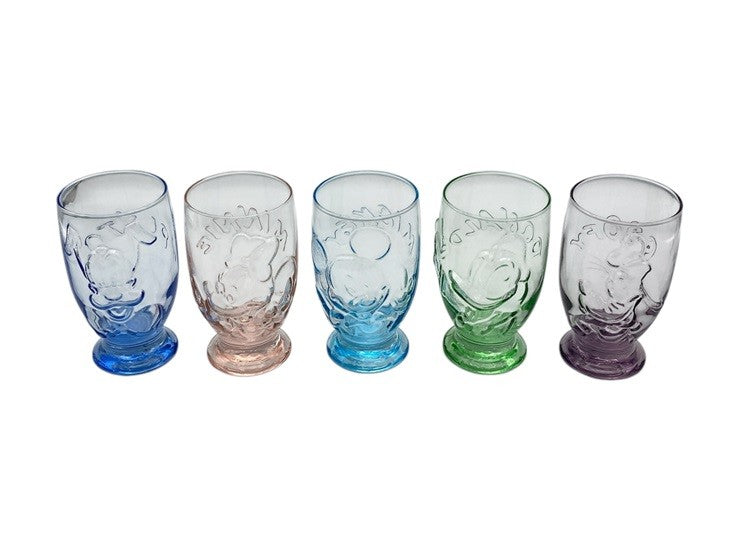 ミッキーアンリミテッド カラーミニレリーフ グラスセット 中古 D4