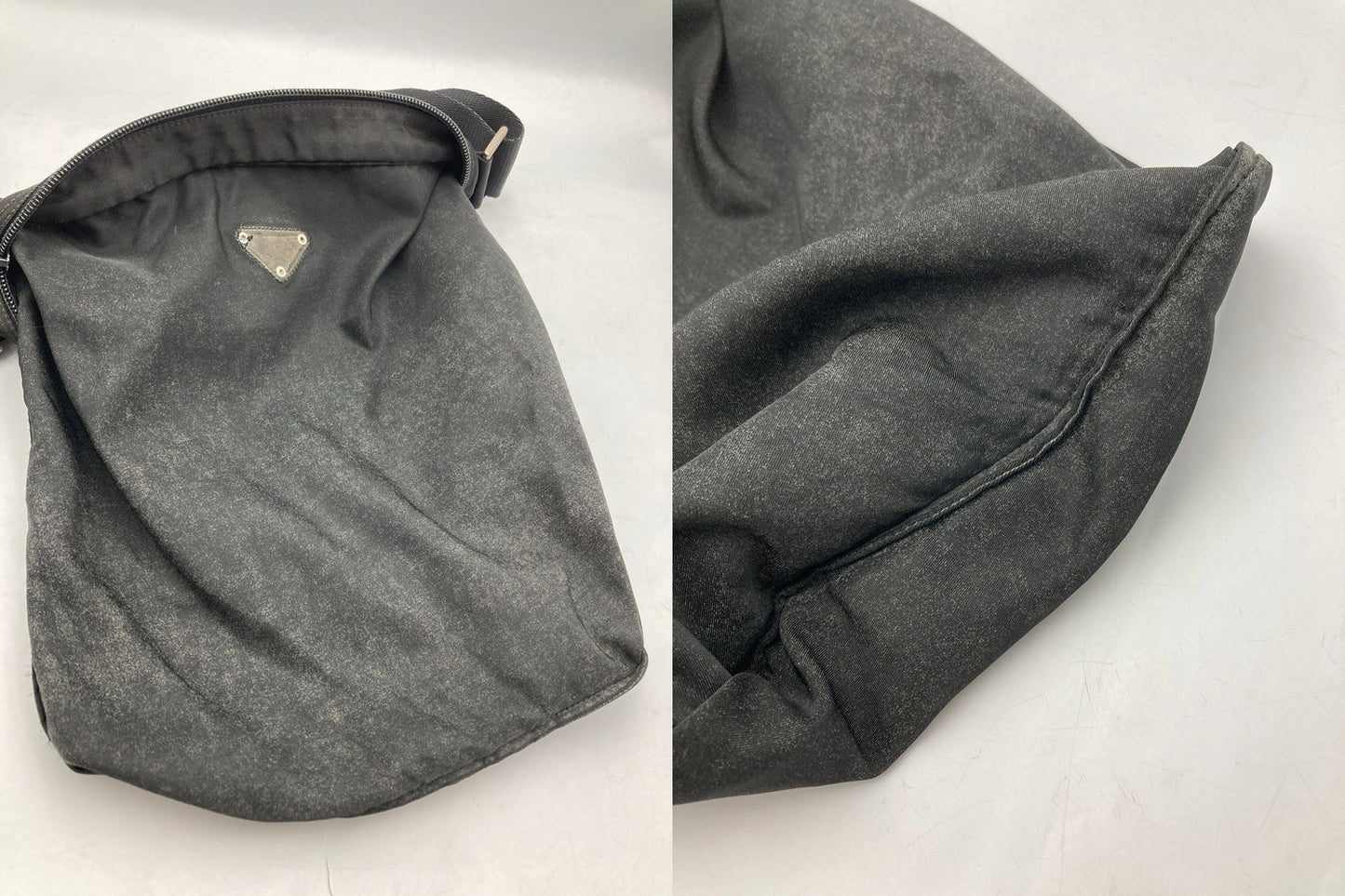 PRADA プラダ テスート 三角プレート ショルダーバッグ 中古 D4
