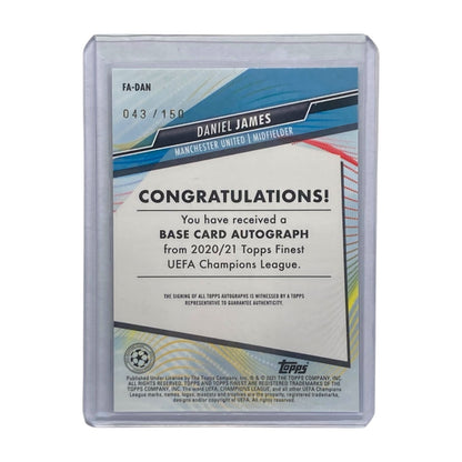 TOPPS サッカーカード FINEST DANIEL JAMES MANCHESTER UNITED /150 #FA-DAN 中古 IT2