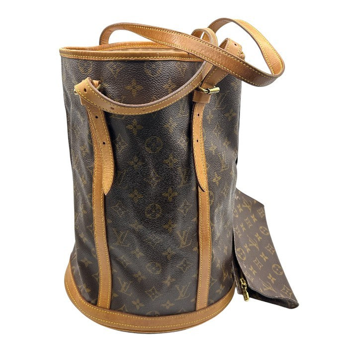LOUIS VUITTON ルイヴィトン モノグラム バケットGM M42236 ブランド レディース ポーチ付き 鞄 中古 W1