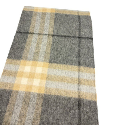 BURBERRY バーバリー メガチェック カシミヤ 100％ マフラー グレー ベージュ ストール ブランド レディース メンズ 秋 冬 チェック柄 中古 W４