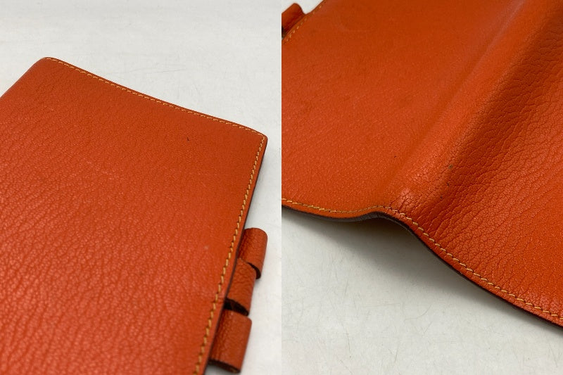 HERMES エルメス アジャンダGM 手帳カバー 中古 D4