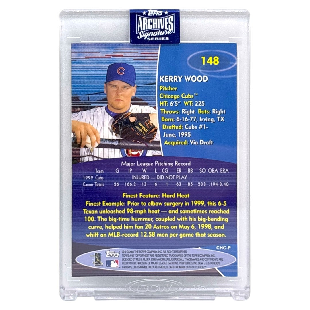 未開封品 TOPPS MLBカード FINEST KERRY WOOD CHICAGO CUBS /99 #148 中古 IT1