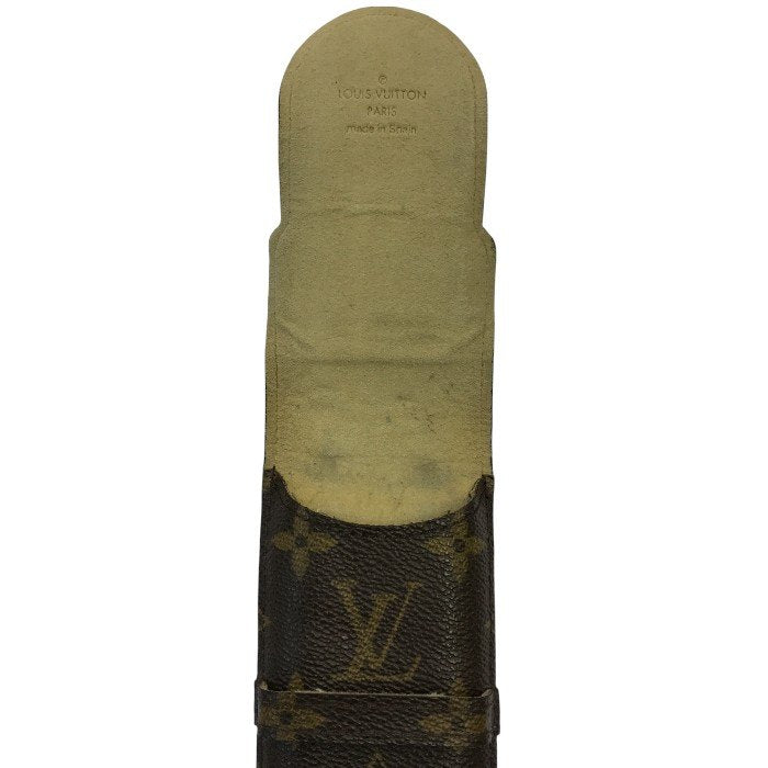 LOUIS VUITTON ルイヴィトン モノグラム エテュイ スティロ ペンケース ユニセックス フラップ ステーショナリー M62990 中古 T1