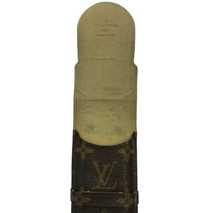 LOUIS VUITTON ルイヴィトン モノグラム エテュイ スティロ ペンケース ユニセックス フラップ ステーショナリー M62990 中古 T1