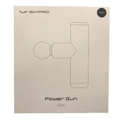 シックスパッド パワーガンスリム SIXPAD Power Gun Slim  MTG エムティージー 筋膜リリースガン ハンディガン 軽量 ミニ AM-FA-21A ネイビー 中古 Y1