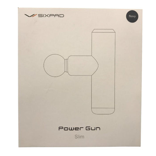 シックスパッド パワーガンスリム SIXPAD Power Gun Slim  MTG エムティージー 筋膜リリースガン ハンディガン 軽量 ミニ AM-FA-21A ネイビー 中古 Y1