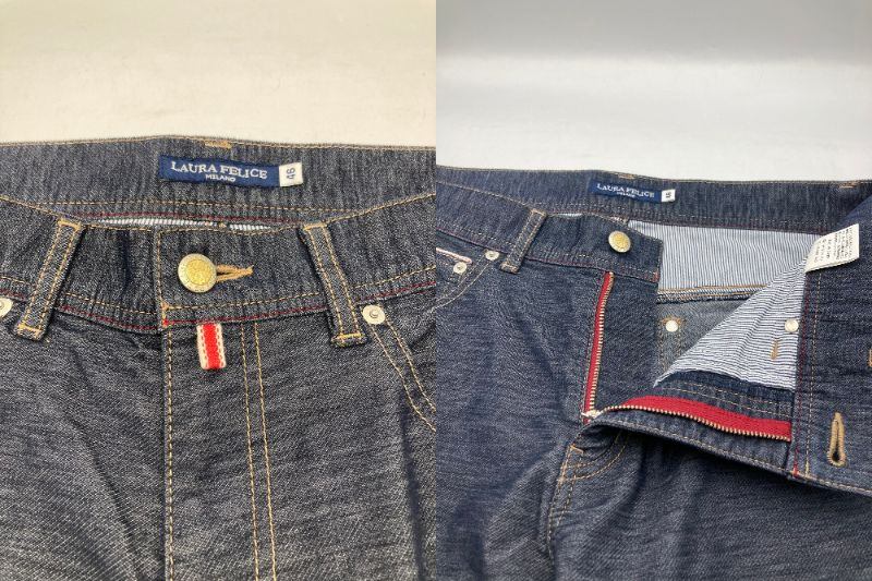 LAURA FELICE ラウラフェリーチェ ストレッチ カジュアルパンツ 135-2003 サイズ46 SLIM 中古 D4