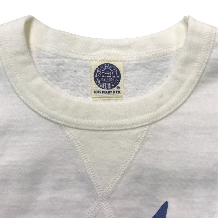 TOYS McCOY トイズマッコイ Tシャツ メンズ コットン 半袖 FELIX THE CAT フェリックス プリント ホワイト/ブルー Mサイズ 中古 T1