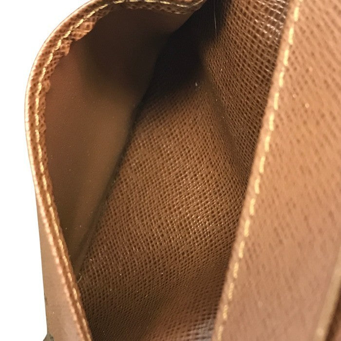 LOUIS VUITTON ルイヴィトン モノグラム ポルトカルトパス カードケース ユニセックス 定期入れ パスケース ブラウン M66541 中古 T1