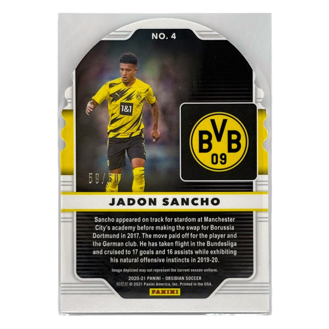 PANINI サッカーカード OBSIDIAN DIE-CUT JADON SANCHO BORUSSIA DORTMUND /60 #4 中古 IT1