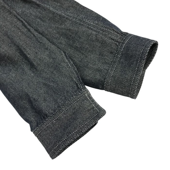 EMPORIO ARMANI エンポリオアルマーニ ジャケット メンズ コットン リネン デニム フルジップ インディゴブルー 44サイズ 3H1BD7 1D9BZ 中古 T1