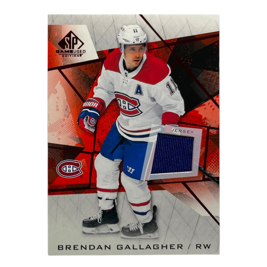 UPPER DECK NHLカード SP GAME USED BRENDAN GALLAGHER MONTREAL CANADIENS #57 中古 IT2