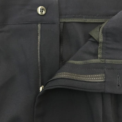 GIANNI VERSACE ヴェルサーチ ジャケット/パンツ スーツ上下セット メンズ 春秋 ダブルブレスト 4釦 4つボタン 無地 ツータック ブラック 52サイズ 中古 T1
