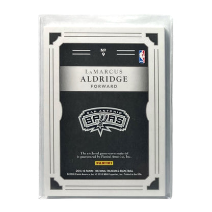 PANINI NBAカード NATIONAL TREASURES LAMARCUS ALDRIDGE SAN ANTONIO SPURS /99 #9 中古 IT2